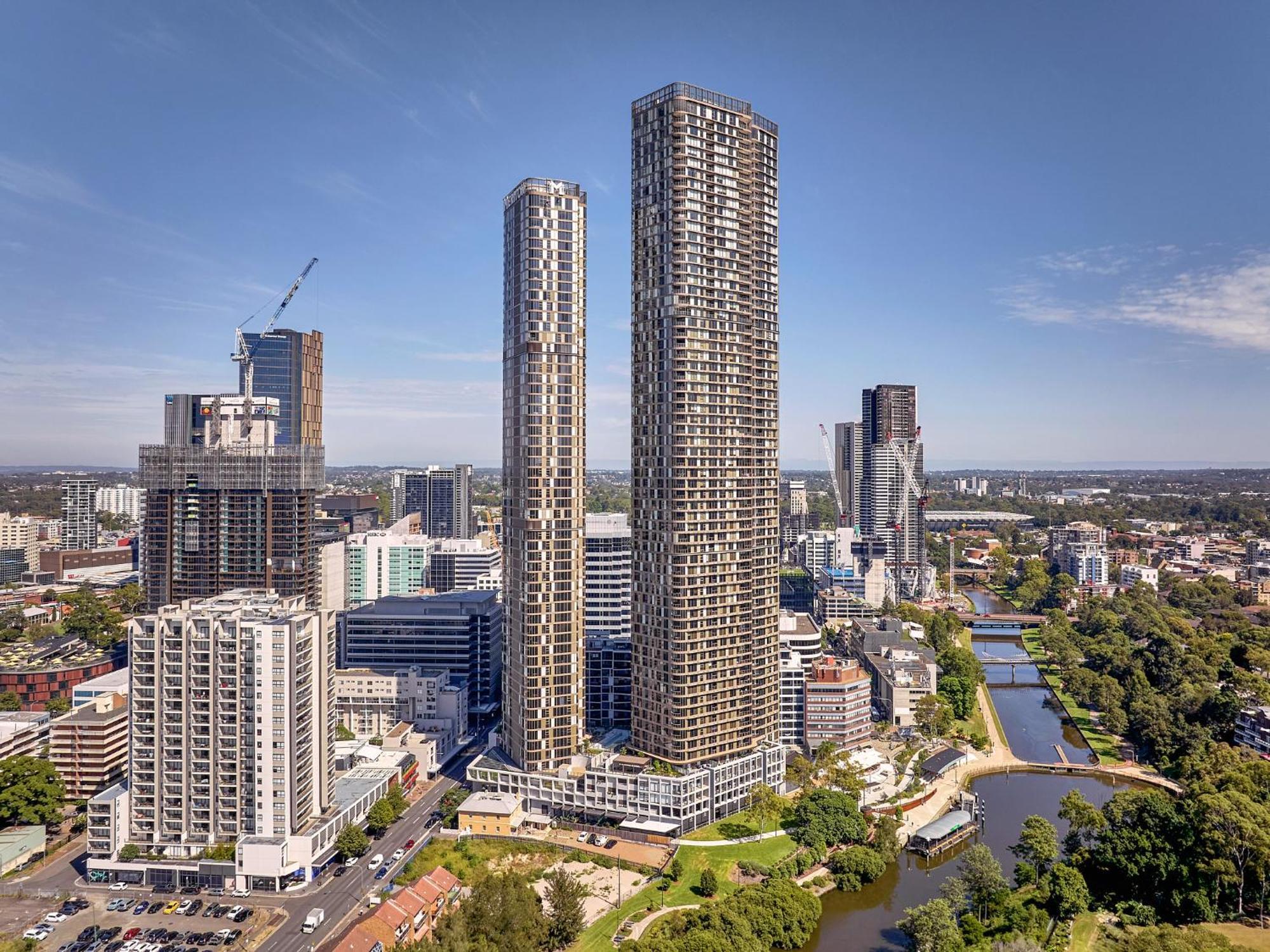 Meriton Suites George Street, Parramatta Сидни Екстериор снимка